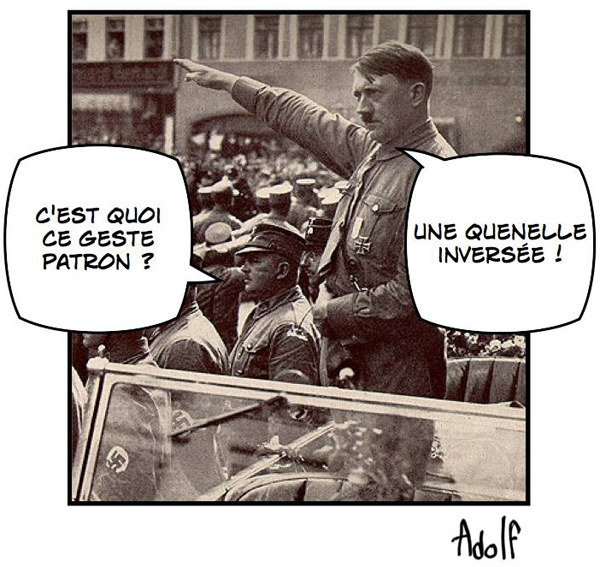 Quenelle : l'inversion du salut à l'envers inversé