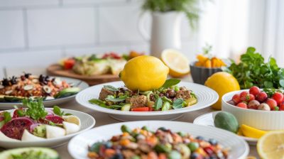 Réduisez les calories de chaque plat simplement avec du citron