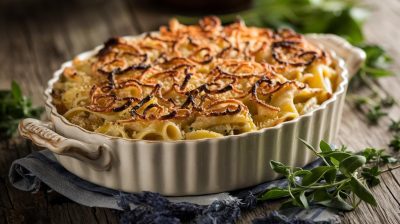 Transformez votre gratin de pâtes : le secret pour un dessus croustillant et doré