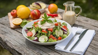 Une sauce fraîche et légère pour embellir vos salades estivales à petit prix